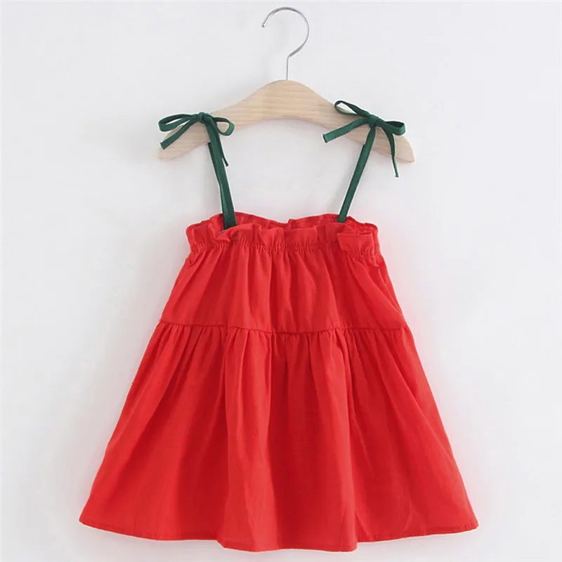 Summer new Toddler Girls Summer Princess Kids Baby Party Wedding Sleeveless Dress fashion cute design  (18)