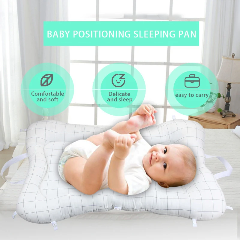 

Newborn Baby Pillow Sleep Protector Infant Sleep Positioner Mattress Anti Roll Bed Cushion Corrective sleep Mattress U Bed Pad