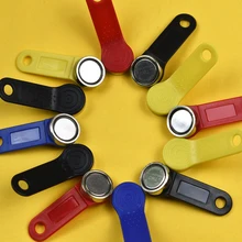 50 шт./лот TM1990A-F5 магнитные кнопки iButton совместимы с DS1990A-F5 ibutton TM карты ключей Dallas tm90a магнитные ключи