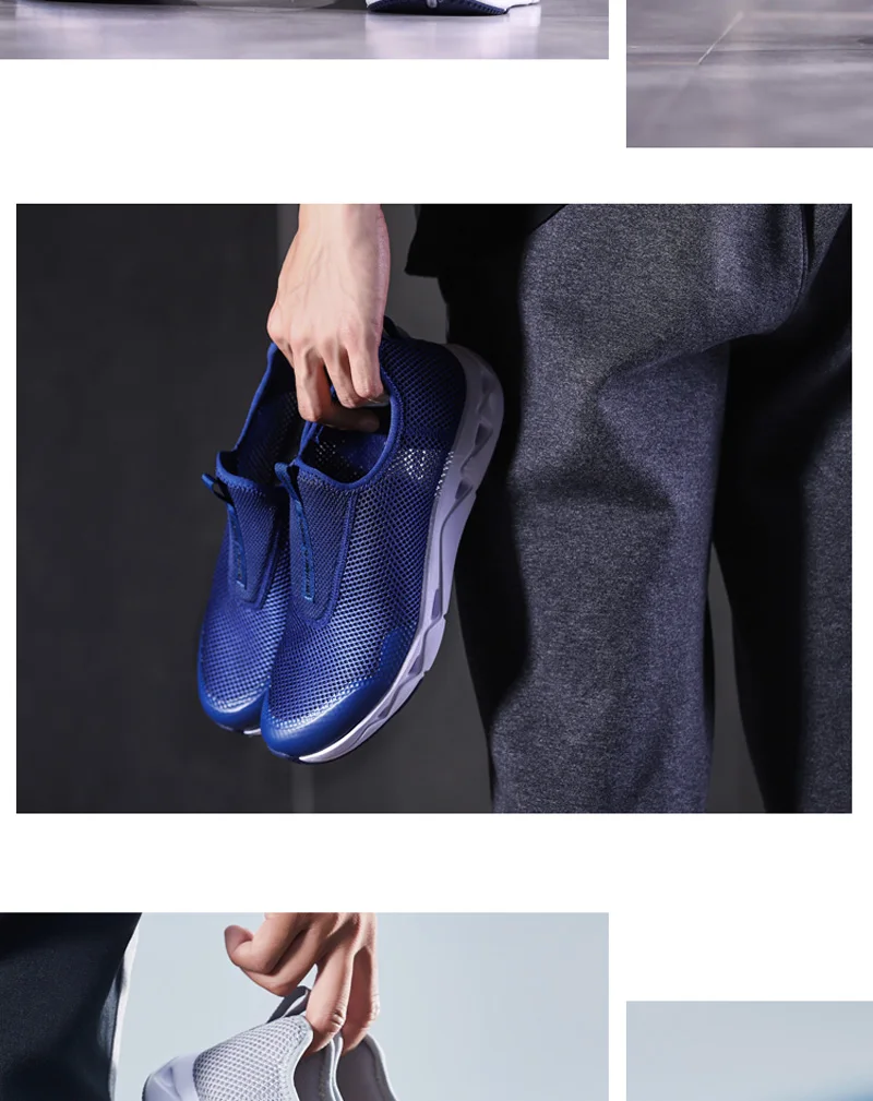 Li-Ning Для мужчин LN восходящий Быстросохнущие кроссовки Классическая обувь для ходьбы Воздухопроницаемый Легковесный внутри Спортивная
