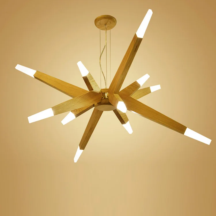 

Japanese style Delicate Crafts Wooden star tatami led pendant lights luminarias para sala lamp dining room bedroom lamp