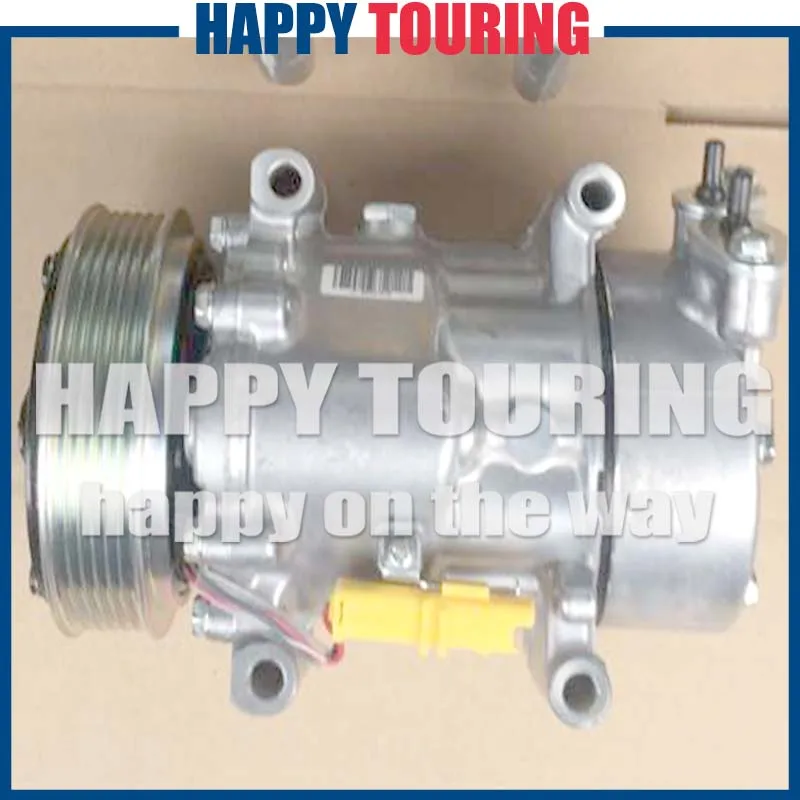 5 SD6V12 AC Compressor For Citroen Berlingo C2 C3 Pluriel Xsara For Peugeot 206 6453GZ 6453JL 6453JP 6453KS 6453LF 6453LH 6453LN