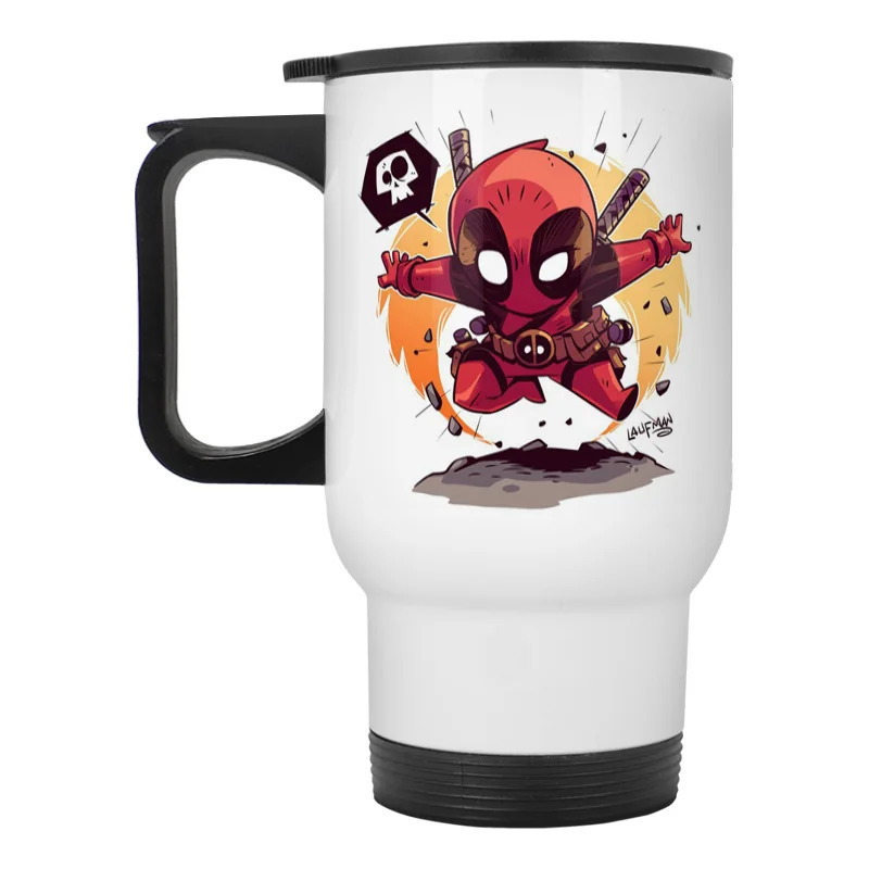 

Deadpool stainless steel travel mug