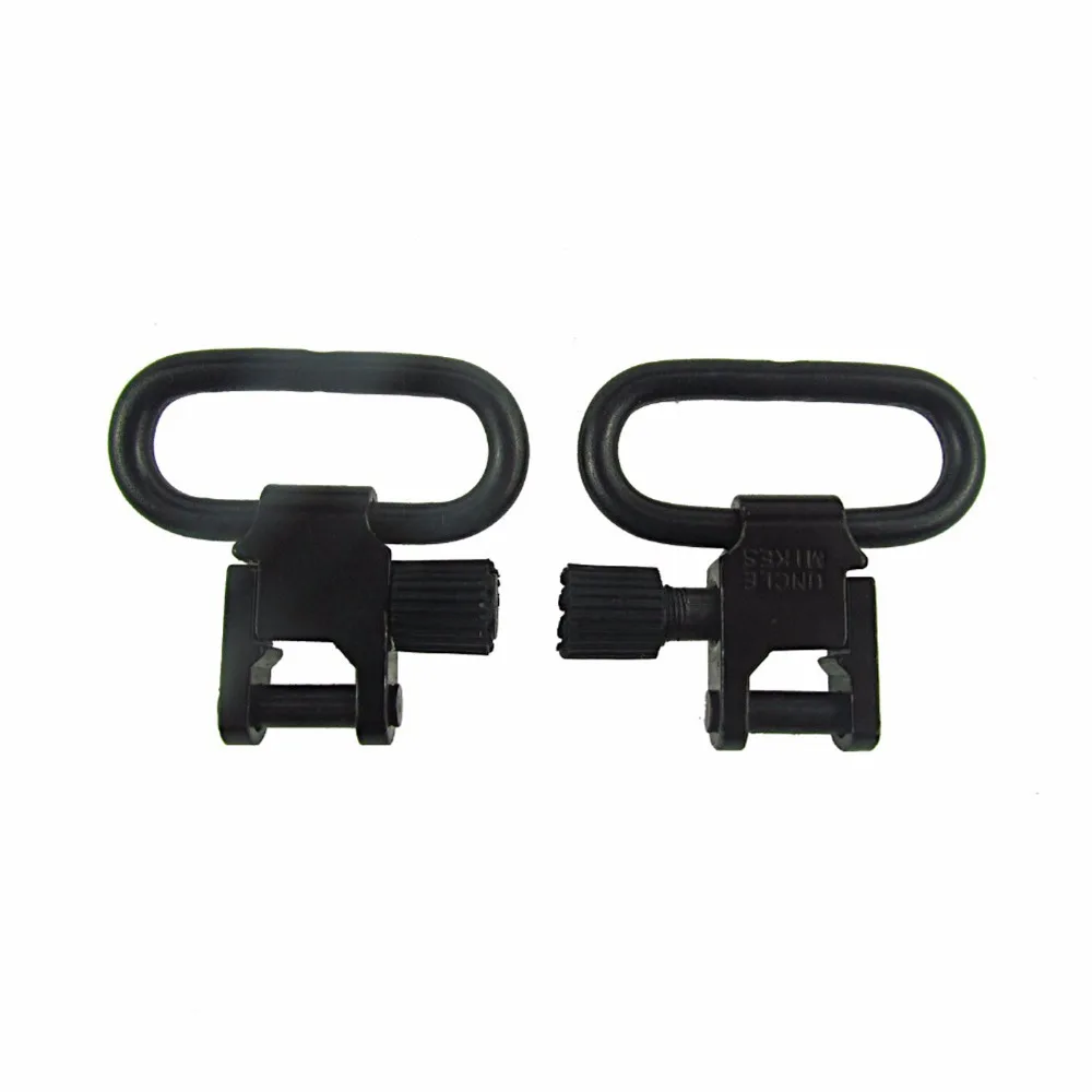 2 pieces Tourbon Hunting Rifle Shotgun Slings Swivels Black Quick