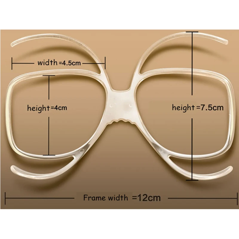 

prescription ski goggles rack can put diopter lens at universal size