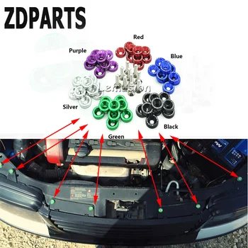 

ZDPARTS 10X 6Color Car Hood Modified Screw Gaskets For Audi A3 A4 B7 B8 B6 A6 C6 C5 Q5 VW Passat B5 B6 B7 Golf 4 7 6 T5 T4 Polo