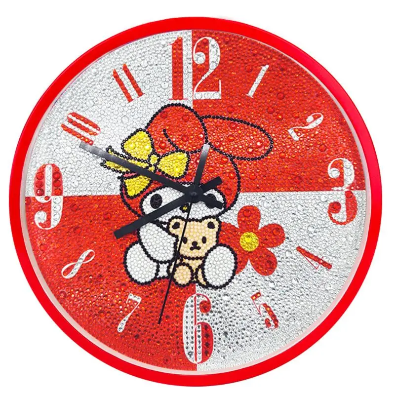 

Cartoon Cat DIY Clock Diamond Painting Kits Wall Decor with Colorful Diamonds ,Kids Arts and Crafts Kit Includes Clock Mechanism