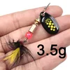 1Pcs Metal Spinner bait 3.5g 4.5g 7.2g Bass Pike Bass Rotating Spoon Bait Fishing Lure Iscas Artificial Hard Bait Fishing Tackle ► Photo 3/5