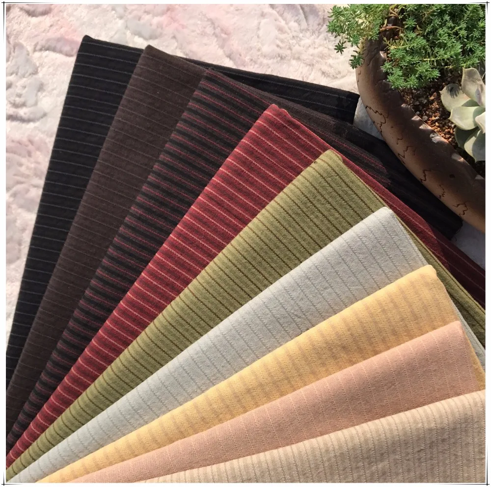 50*140cm Soft Stripe Japanese Yarn Dyed Cotton Quilting Fabric Handmade