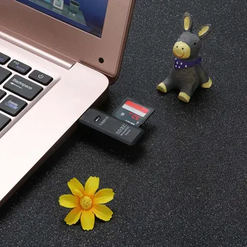 

No additional driver Ultra High Speed 2 in 1 USB 3.0 Memory Card Reader Flash Adapter Micro SD SDXC 100% brand new