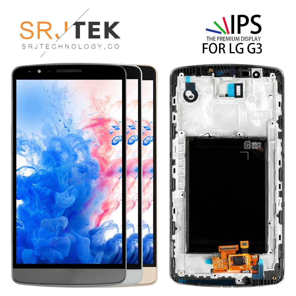 

5.5" Screen for LG G3 LCD Touch Screen Digitizer Assembly for LG G3 D850 D851 D855 LCD Display touch Screen panel Replacement