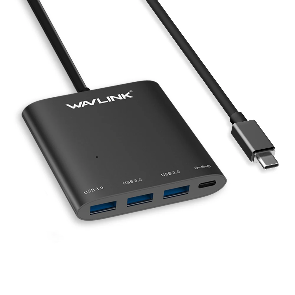 Vente 4 ports USB C hub En Aluminium USB 3.0 type C hub PD pour MacBook Samsung Galaxy S9 Note9 Huawei p20 Pro USB 3.1 Splitter Adaptateur hub
