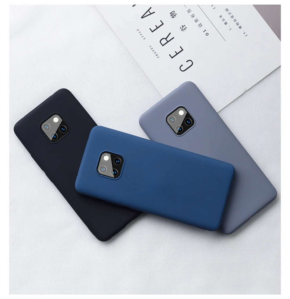 Ban Đầu Lỏng Ốp Lưng Dẻo Silicone Huawei P20 P30 Lite P40 Nova 5T 3 3i Y9S Giao Phối 10 20 30 40 Pro Y9 Prime 2019 Chắc Chắn Bìa Mềm huawei waterproof phone case