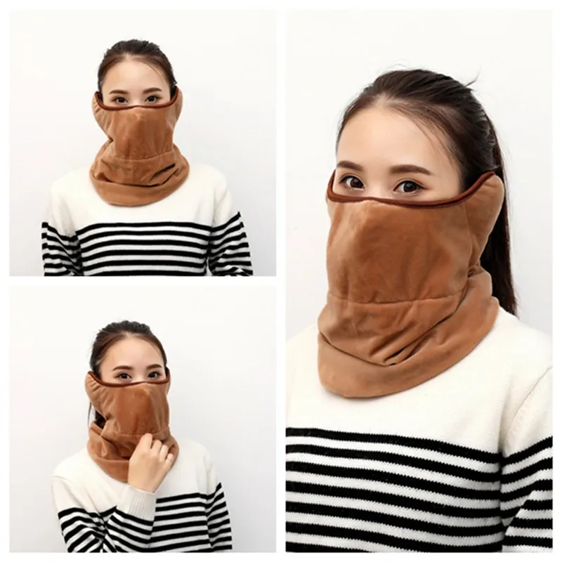 Unisex Winter Warm Cycling Skiing Mask Neck Hoods Scarf Outdoor Windproof Dust 3 in 1 Face Mask