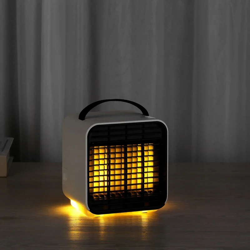 

USB Mini Portable Air Cooler Small Desktop Air Conditioner Negative Ion Humidification Sprayer Refrigeration Fan Supplies