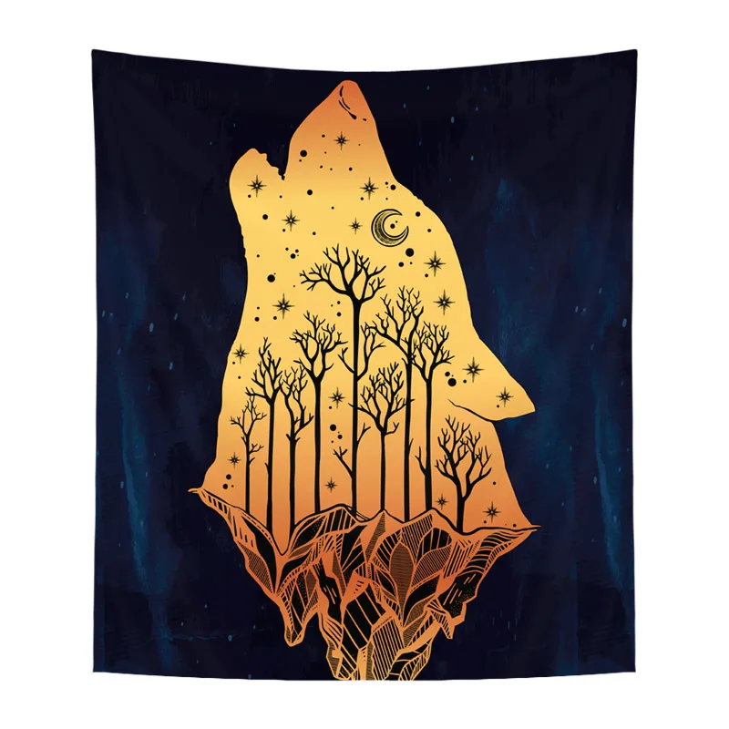 

Comwarm Unique Design Animal Tapestry Short Plush Golden Shining Yoga Mat Beach Towel Bohemia Wall Hanging Decor Living Room