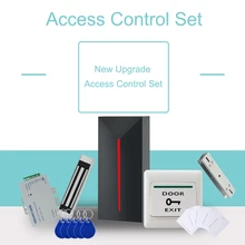 Eseye RFID Door Access Control System Kits Set 125KHz EM Card Reader with 180KG Magnetic Lock Power Supply For Home Office homsecur waterproof door lock 125khz rfid access control system with 180kg magnetic lock
