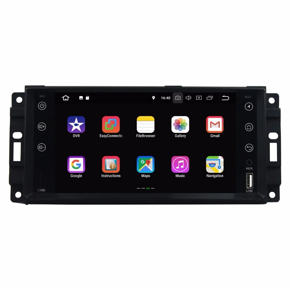 Clearance 7" Quad Core Android 8.1 Car Radio DVD GPS Head Unit for Chrysler Sebring 300C Jeep Grand Cherokee Compass Wrangler Journey 2