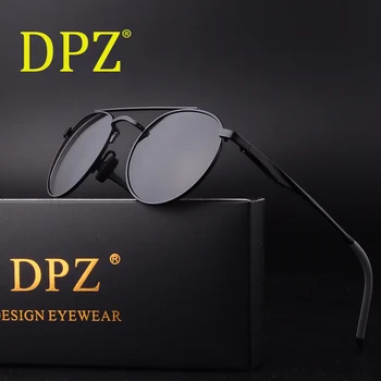 

2019 DPZ Luxury Brand Vintage women Sunglasses Polarized Coating men Sun glasses Round Eyewear
