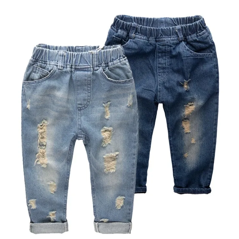 ripped jeans for kids 2015 Kids Fashion denim children's clothing baby
