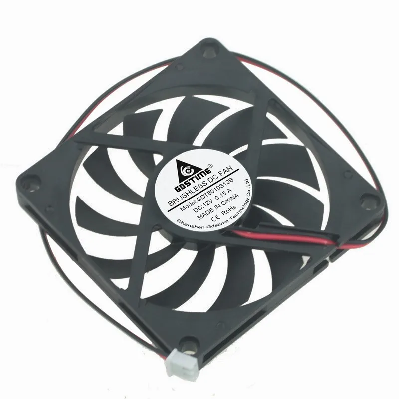 Ventola Interna di Raffreddamento per Computer Case Pc 8x8x2,5Cm TM8025