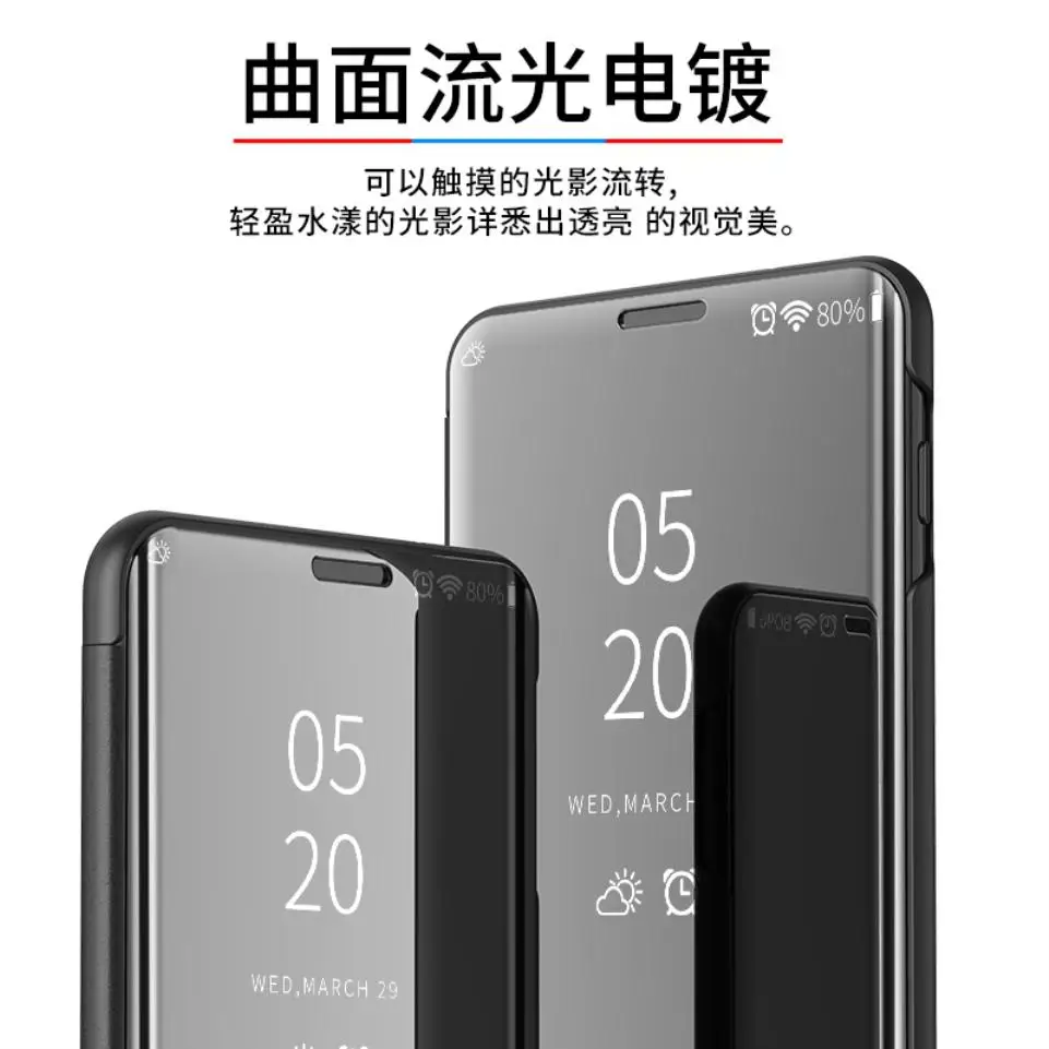 Для Oppo R17 R9 R9s R11 R11S Plus A5 A5s A7 AX5s A71 модный тонкий зеркальный флип чехол с подставкой