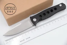 JUFULE Bear Mayo Russian Dr Death ball bearing Folding blade D2 Steel + G10 Utility camping hunt Kitchen Outdoor EDC Tools Knife