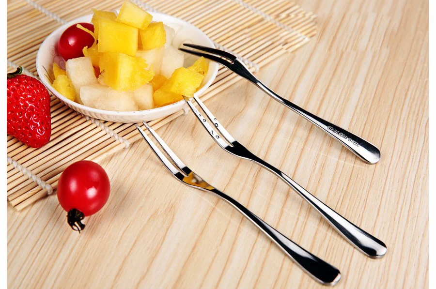 Vanzlife экологические вилки из нержавеющей стали для фруктов корейская мода маленькие фруктовые зубцы вилки для морепродуктов