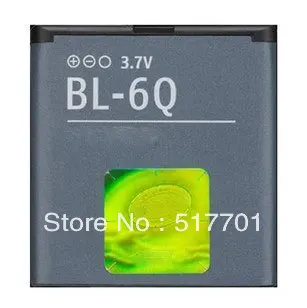 

ALLCCX high quality mobile phone battery BL-6Q for Nokia 6700C with excellent quality and best price