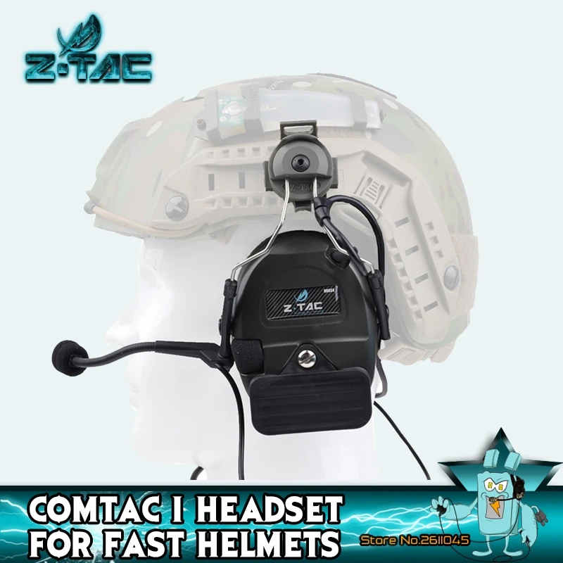 Z tactical airsoft element Comtac I headset for FAST helmets Airsoft