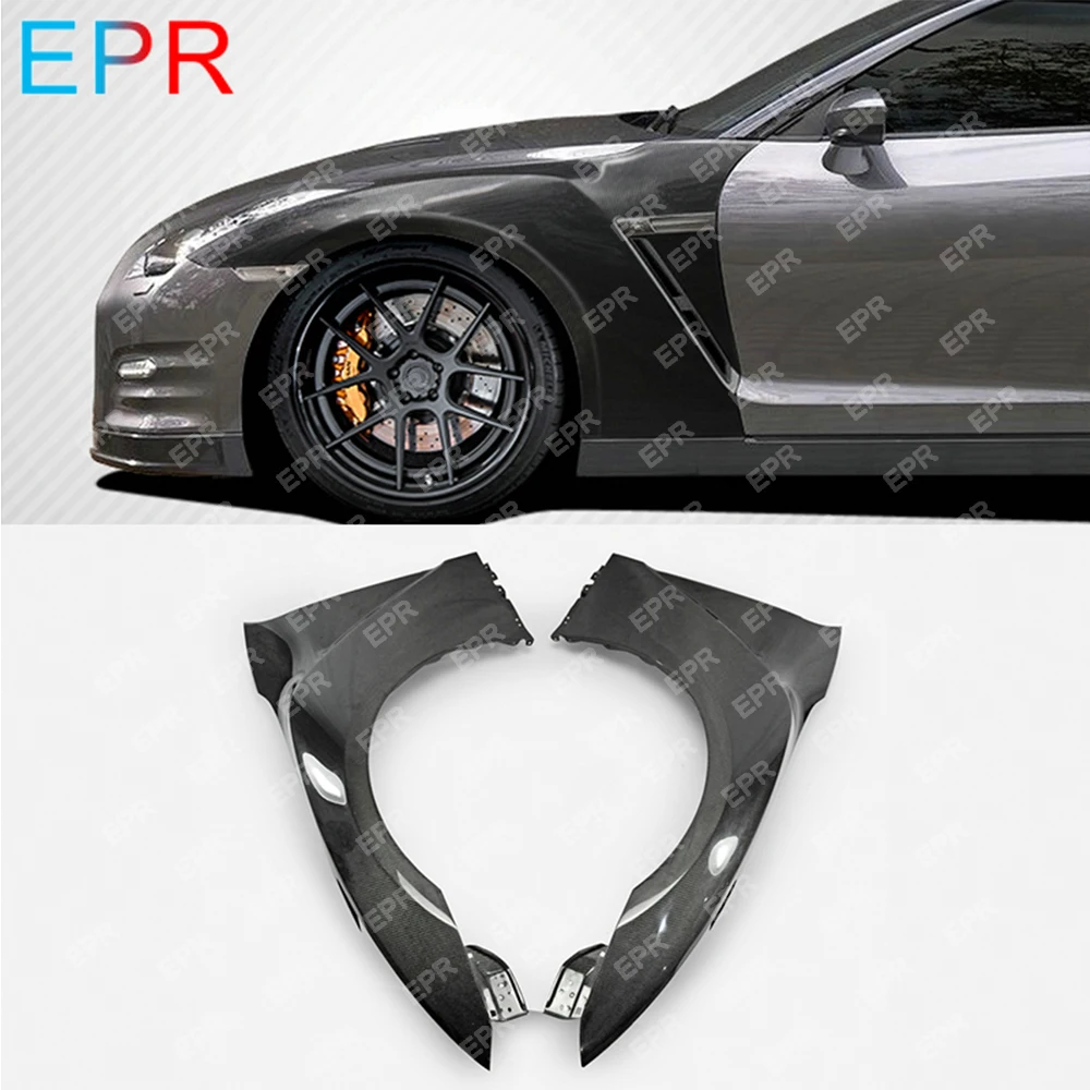 Для Nissan GTR R35 2017 MY17 OEM переднее крыло из углеродного волокна (вентиляционные