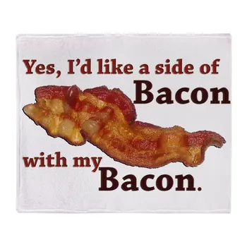 

Side Of Bacon Soft Fleece Throw Blanket Blanket Fleece Blanket Sofa/Bed/Plane Travel Plaids Bedding Towel