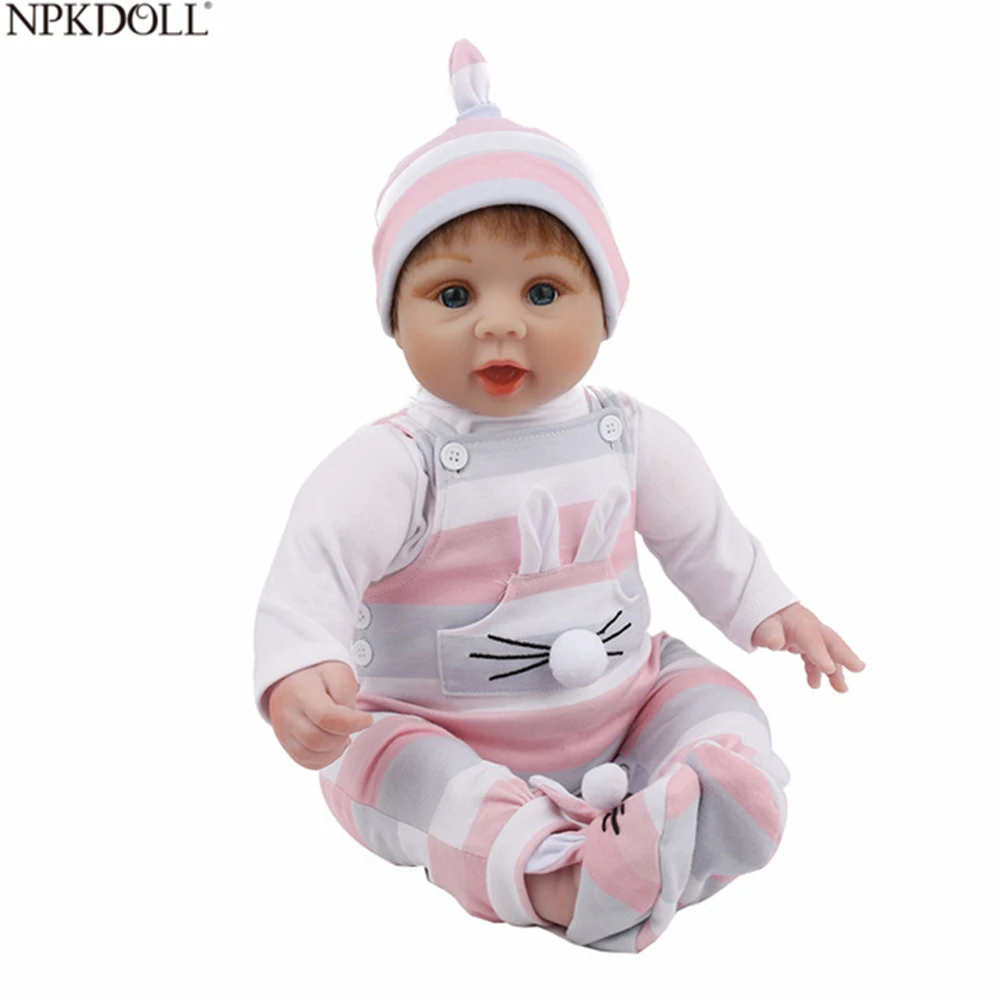 

NPKDOLL Reborn Baby Doll 22 inch 55 CM Vinyl Body Cute Doll Toys For Girl Boy Soft Silicone Gift Lifelike Princess