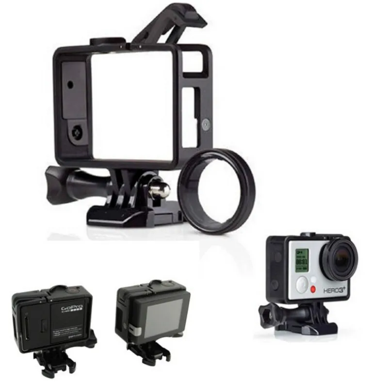 

For Go Pro Accessories Standard Frame Gopro Standard Frame(Camera+LCD BacPac/Battery)+UV Lens Kit Mount For Gopro Hero3 3+ 4