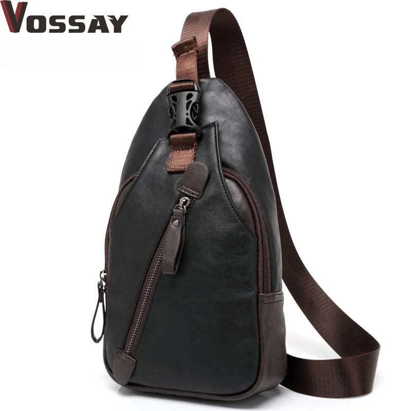 Mens Cross Body Sling Bag Branded Literacy Basics