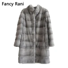 New Real Natural Mink Fur Coat Women Winter Long Mink Fur Coat Fur Jacket Detachable Sleeve Adjustable Clothes Length Customized