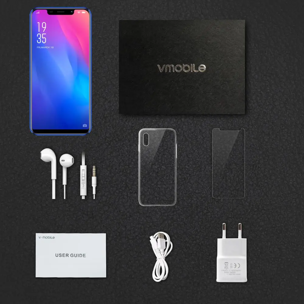 TEENO Vmobile XS pro Мобильный телефон Android 3 ГБ + 32 5 84 &quot19:9 HD экран 13 МП камера celular смартфон