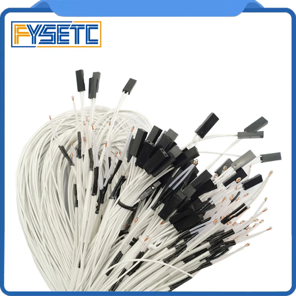 5 قطع 100 كيلو أوم ntc 3950 الثرمستورات مع اصلاح الكابل ل 3d الطابعة ramps 1.4 a4988 mk2b heatbed 5 قطع 100 كيلو أوم ntc 3950 الثرمستورات مع اصلاح الكابل ل 3d الطابعة ramps 1.4 a4988 mk2b heatbed