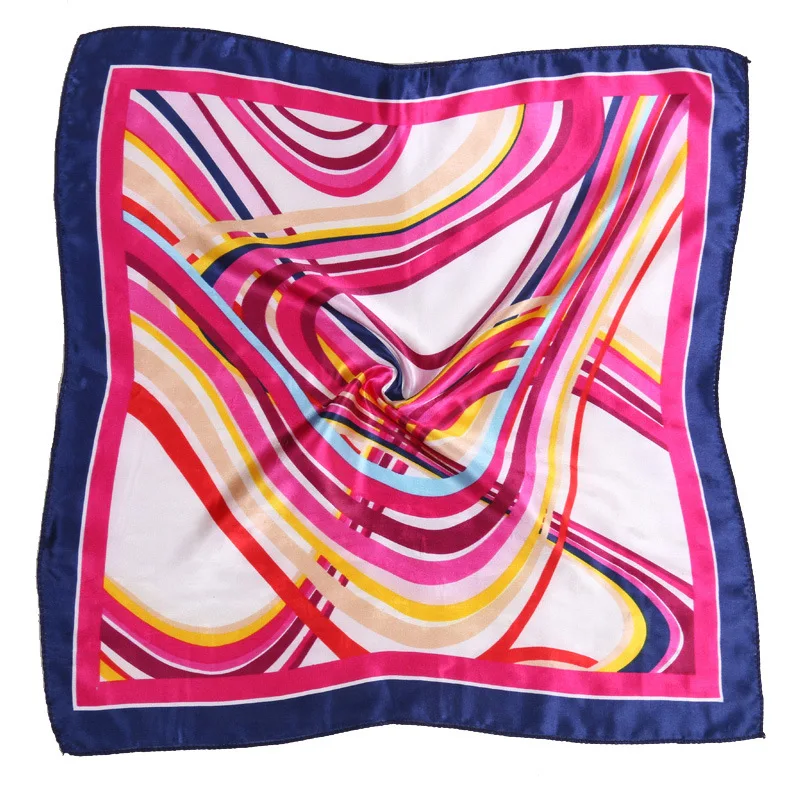 50*50CM Ladies Square Scarf Four Seasons Available fashion Woman's Silk Scarf Hair Tie Kerchief Neck Shawl Wrap 50*50CM Ladies Square Scarf Four Seasons Available fashion Woman's Silk Scarf Hair Tie Kerchief Neck Shawl Wrap