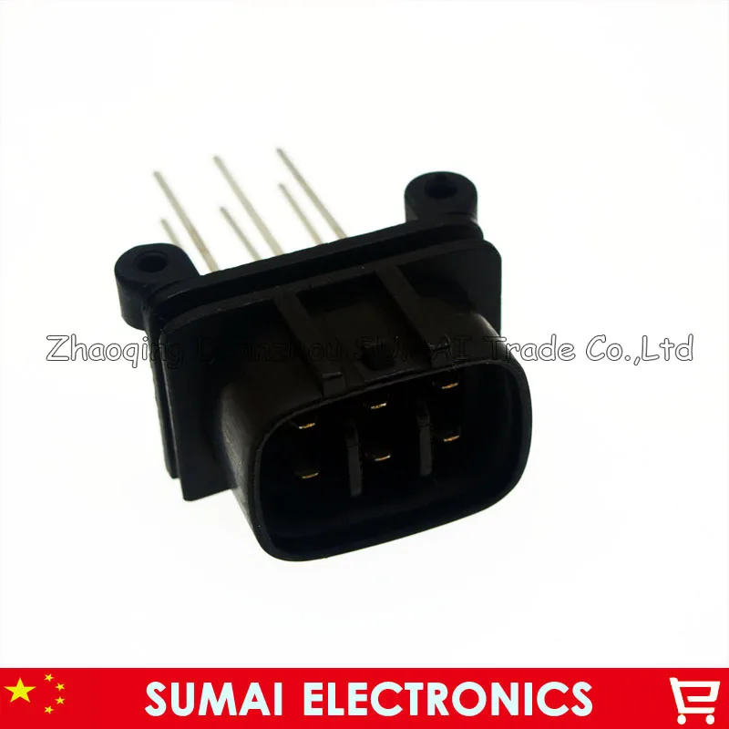 

2.3mm 6 Pin/way PCB welding male accelerator pedal connector,igniter acceler electronic plug for Toyota Suzuki etc.