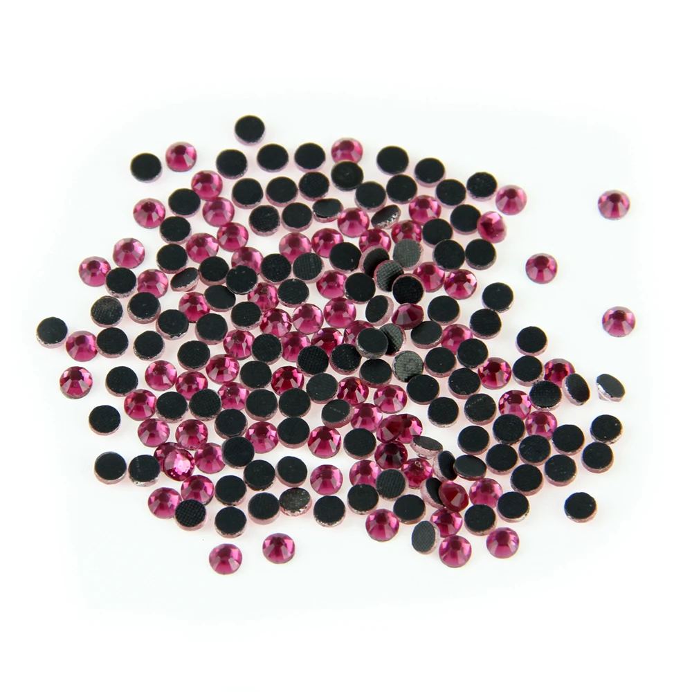 

SS16,4MM,rose ,1440PCS/BAG, glass HOT FIX RHINESTONE FOR DIY MOTIF rhinestones free shipping