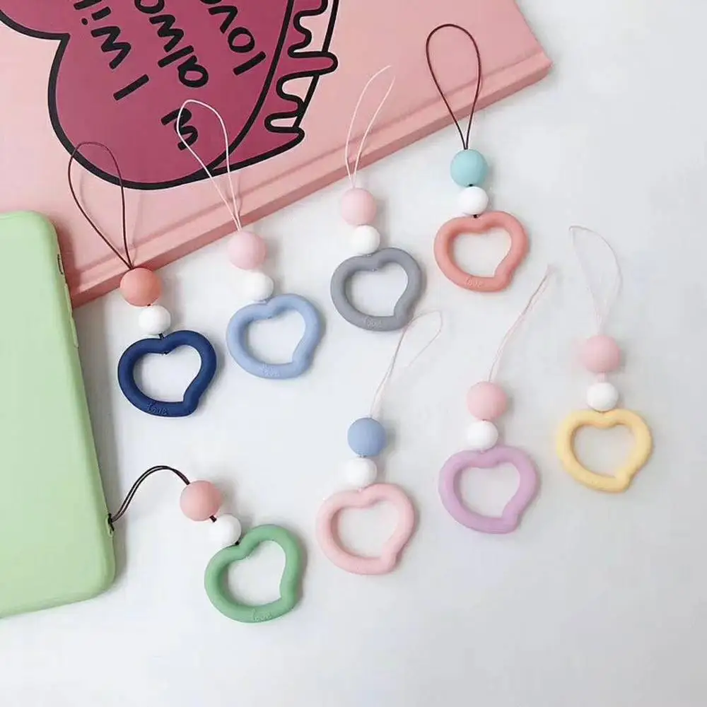 Candy Love phone strap Pendant Mobile Phone Straps Universal ring strap For iPhone Samsung Huawei Xiaomi OnePlus