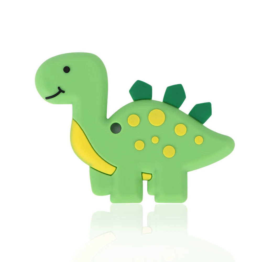 

GOXBERK 1PC BPA Silicone Cute Dinosaur Nursing Accessories Food Grade Chew Toys For Children Baby Teethers