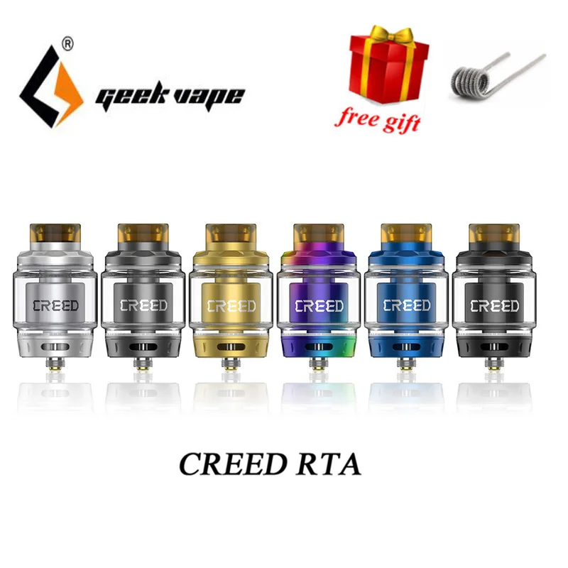 New Best Flavor RTA Tank Geekvape CREED RTA with Three Interchangeable