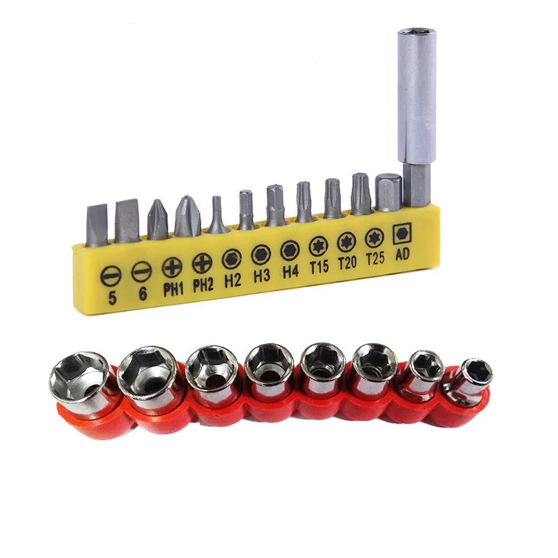20pcs hex socket mini screwdriver bit set adapter electric