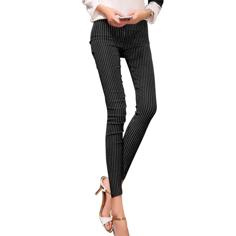 Aliexpress.com : Buy Spring&Autumn Women Slim solid Vertical Striped ...