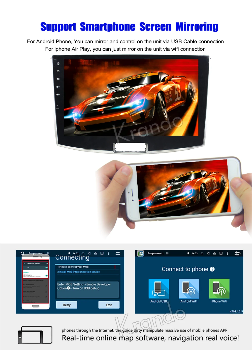 Discount Krando Android 8.1 10.1" Big Screen Full touch car Multimedia system radio player for VW MAGOTAN /CC 2012-2015 video gps BT wifi 8