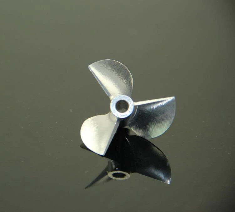 1pc Racing Boat Negative Propeller CNC Aluminum Alloy 3 blades Paddle