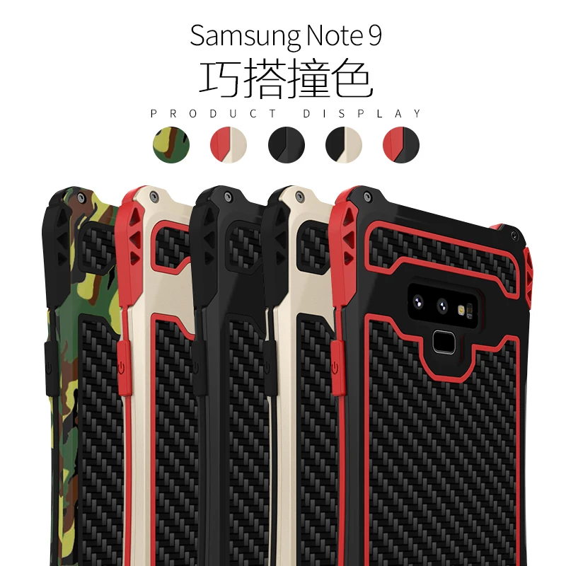 R Just металлический чехол для Galaxy S9 водонепроницаемый S10 S8 Plus Note 9 8 Алюминиевый