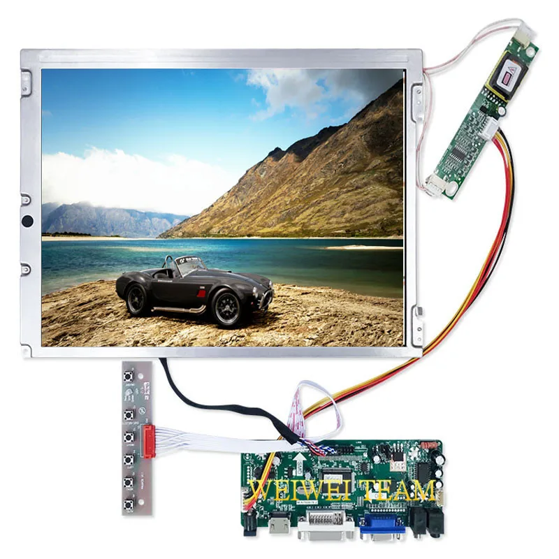 12 1 дюймовый экран 800X600 LQ121S1DG31 TFT ЖК панель M.NT68676.2 плата контроллера + DVI VGA Аудио